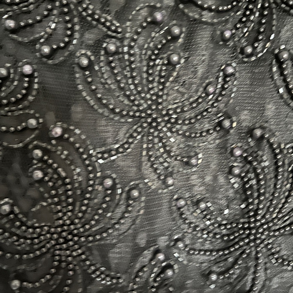 Black beaded dress with jacket